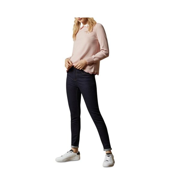 Ted Baker Lheo Scallop Detail Layered Sweater light pink size 1 *PLEASE READ* - Picture 3 of 16